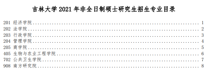 吉林完美体育（中国）官方网站,WANMEI SPORTS2021年非全日制硕士研究生招生专业目录